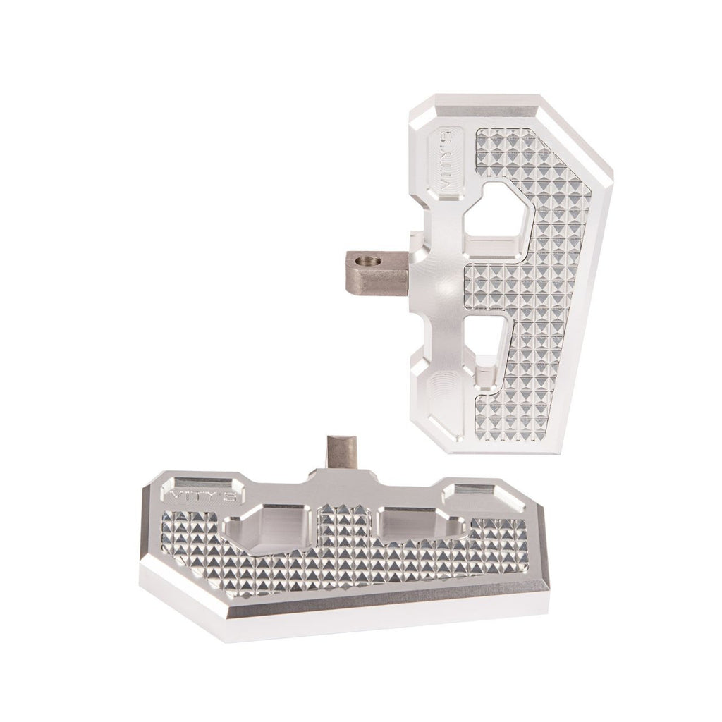 Brock's Performance Racing Passenger Floorboards Silver Softail (18-24)