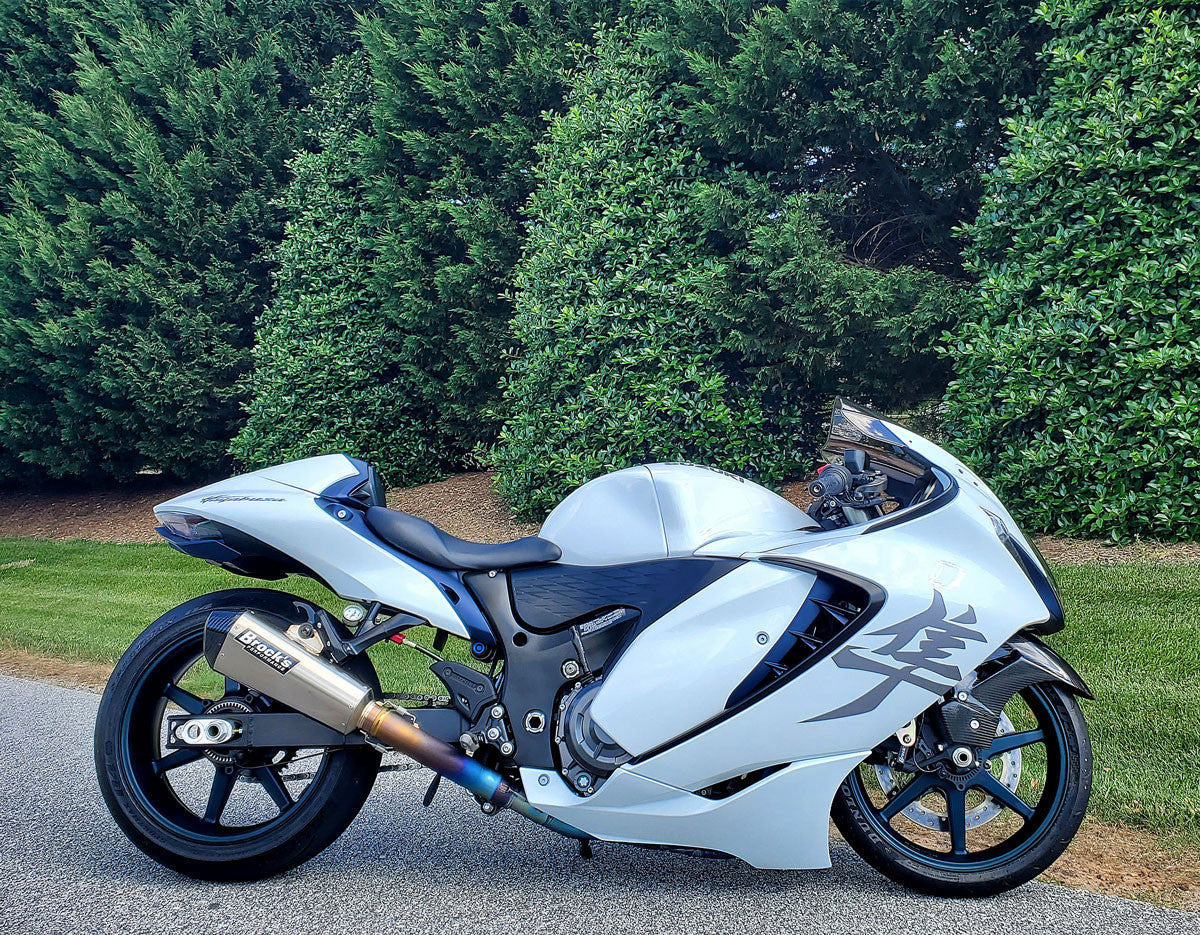 Brock's Performance CT Single Full System w/ 16" QuietKore Muffler Suzuki Hayabusa (22-26)