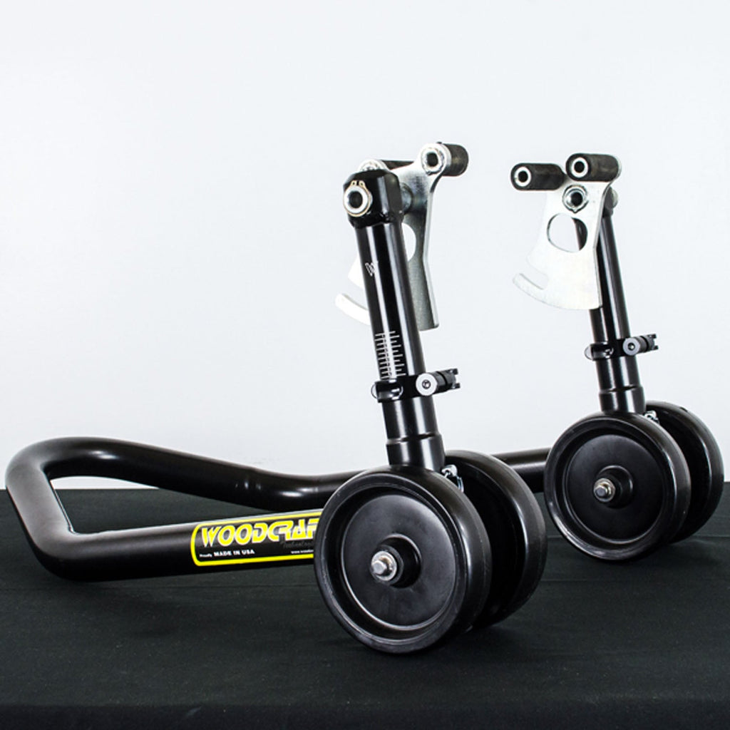 Woodcraft Adjustable Front Under Fork Stand — Dual Radial Mounted Calipers