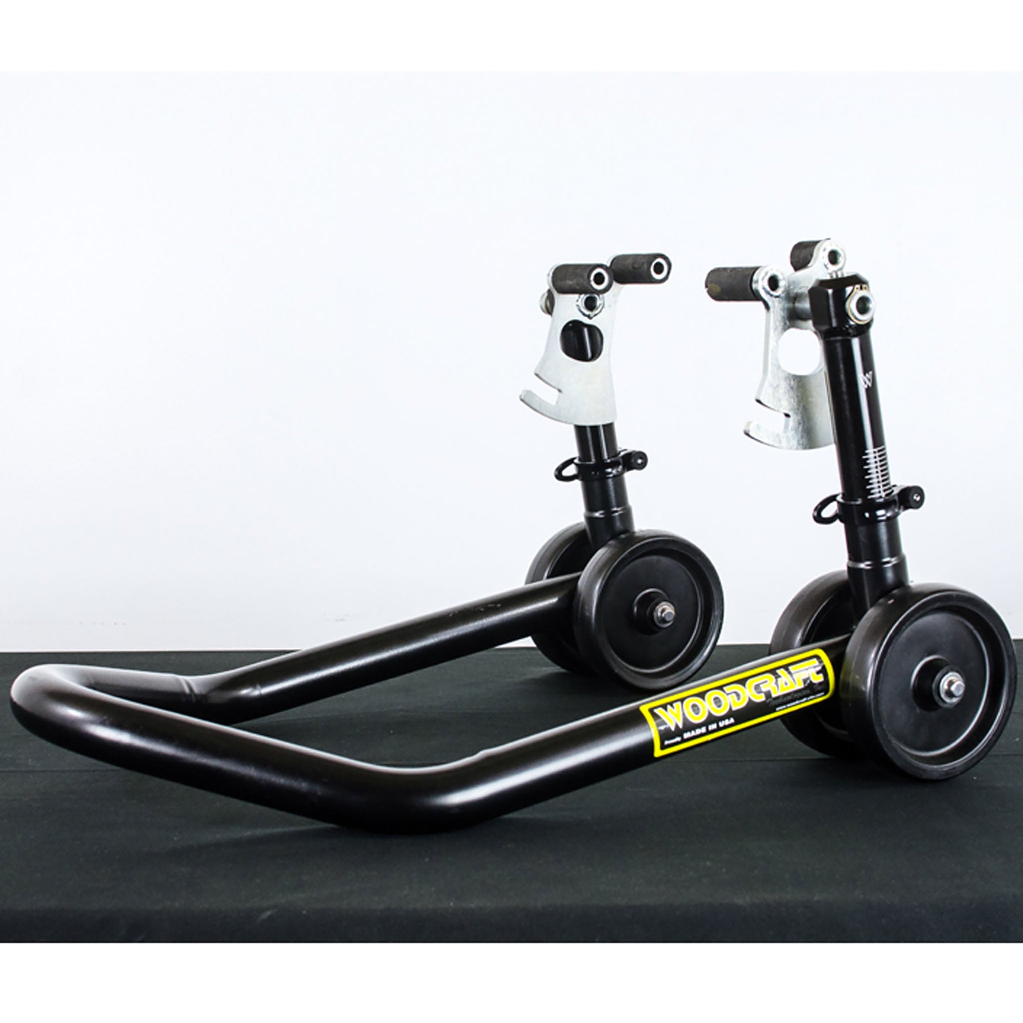 Woodcraft Adjustable Front Under Fork Stand — Dual Radial Mounted Calipers