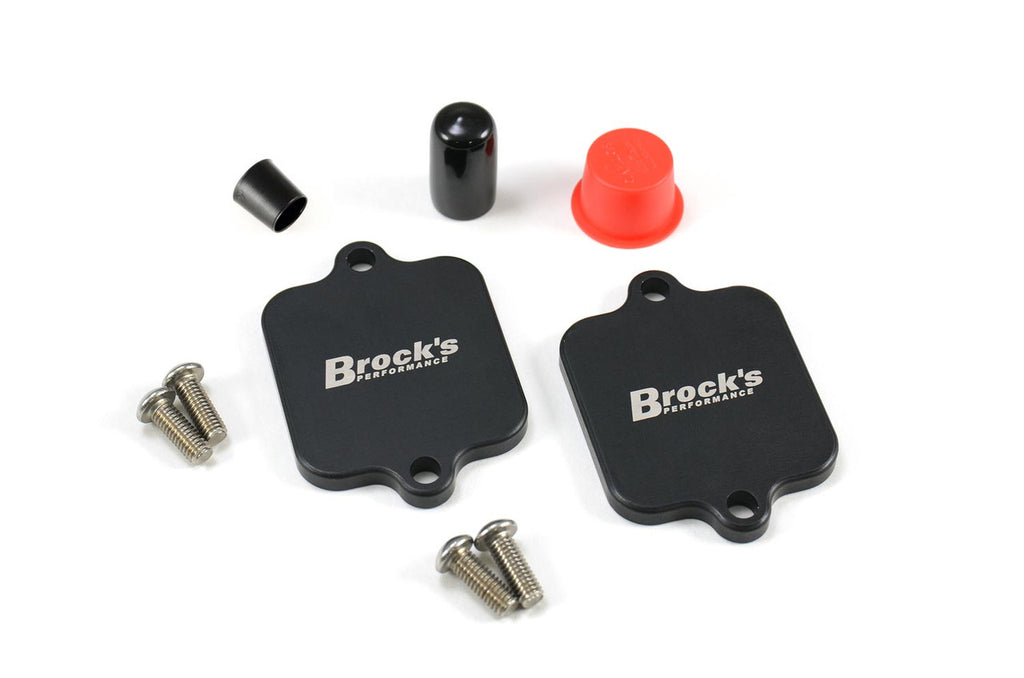 Brock's Performance PAIR Block Off Plates Ninja H2, Z H2, ZX-14/R, ZX-10R, Z900/RS