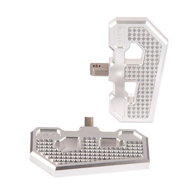 Brock's Performance Racing Driver Floorboards Silver Softail (18-24)