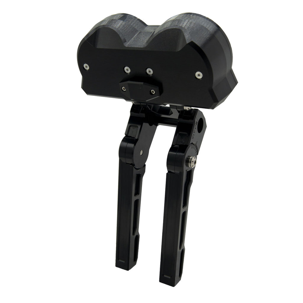 Brock's Performance Adjustable Billet Dual Gauge Housing Black Road Glide (15-24)
