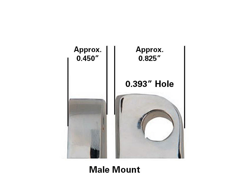 Brock's Performance BMX Foot Pegs Black Standard (See Fitment)