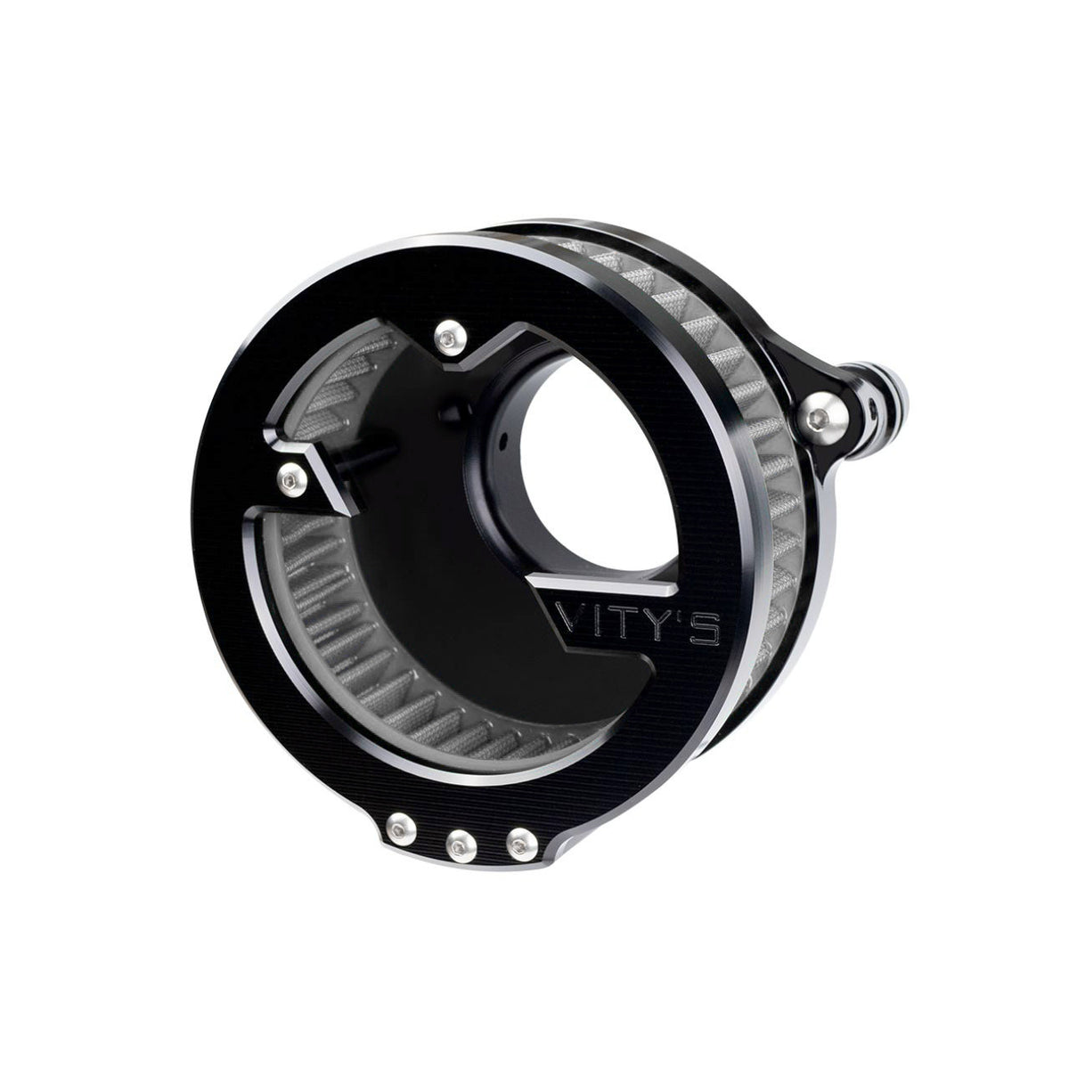 Brock's Performance Massive Air Cleaner Black Big Twin Cable Throttle (See Fitment)