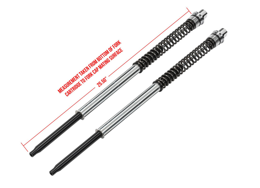 Brock's Performance Bitubo Front 49mm Shock Cartridges H-D FLHR(I)/FLHRC (97-13), FLHT/FLHTC (98-13), FLHX (03-13), FLTR (04-13), FLTRU (11-13)