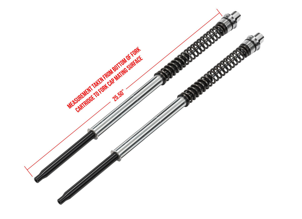 Brock's Performance Bitubo Front 49mm Shock Cartridges H-D FLHR(I)/FLHRC (97-13), FLHT/FLHTC (98-13), FLHX (03-13), FLTR (04-13), FLTRU (11-13)
