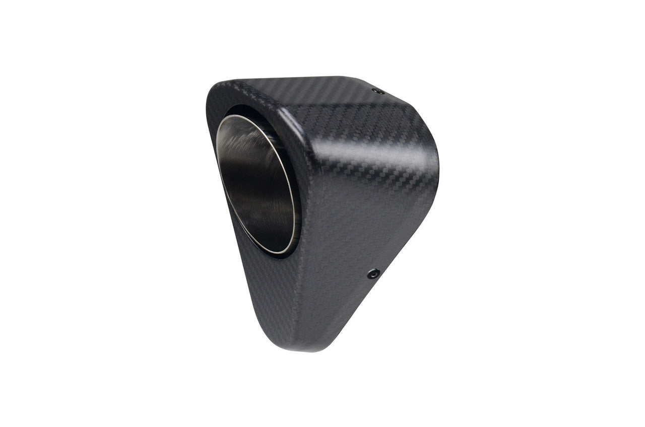Brock's Performance Replacement Penta-Carbon Exhaust Matte Endcap (Includes Rivets)