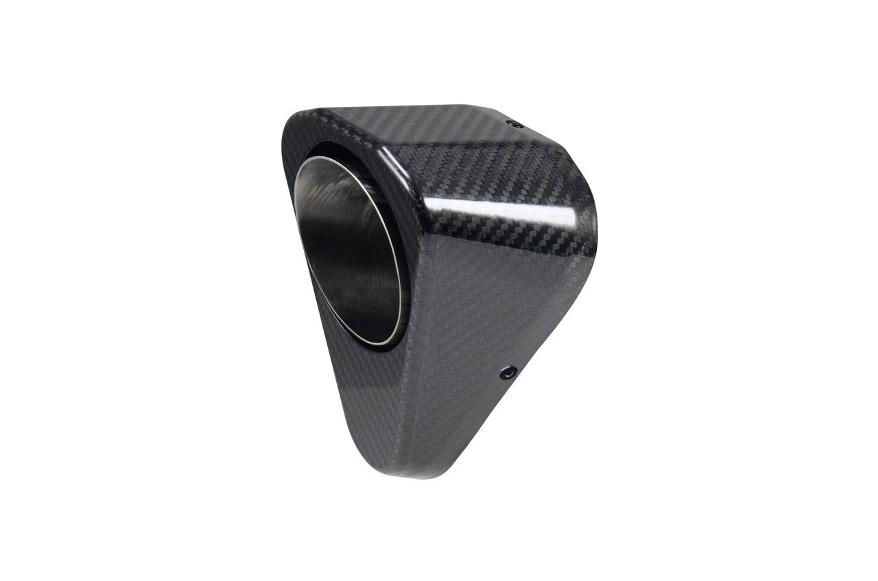 Brock's Performance Replacement Penta-Carbon Exhaust Gloss Endcap (Includes Rivets)