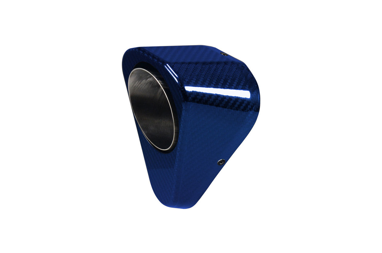 Brock's Performance Replacement Penta-Carbon Exhaust Sapphire Endcap (Includes Rivets)