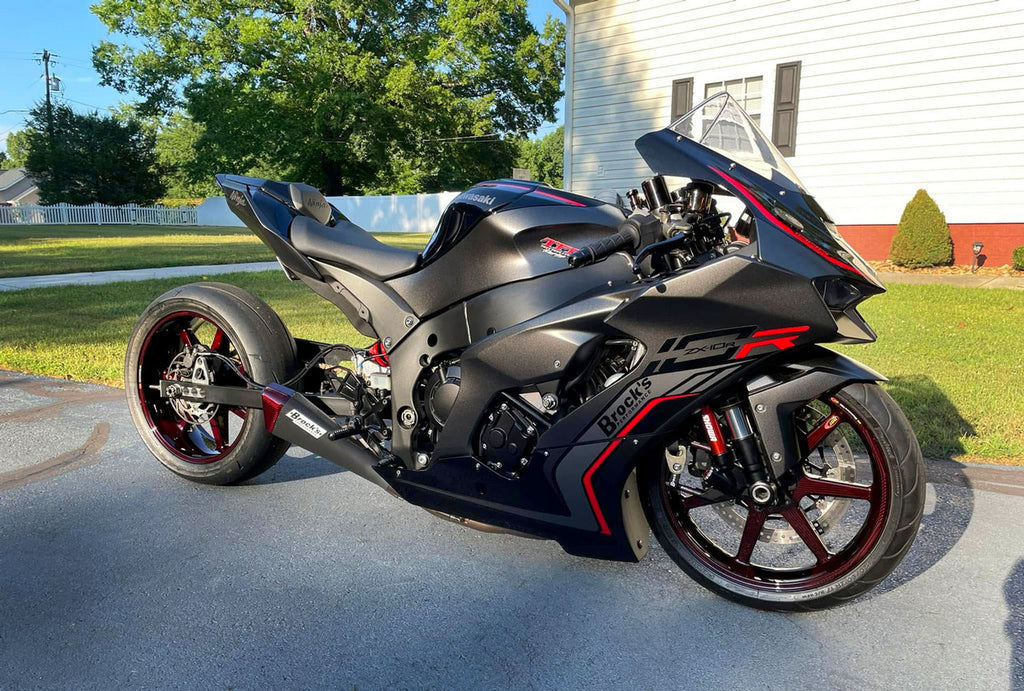 Brock's Performance Penta-Carbon Full System 15" Muffler (Black) ZX-10R/RR (21-26)