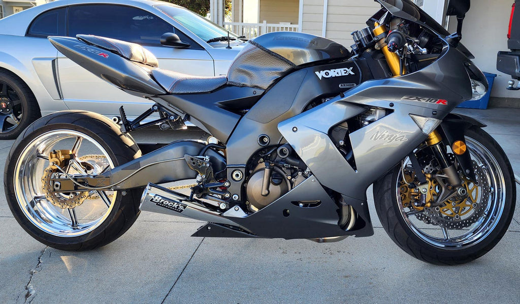 Brock's Performance Alien Head Full System 14" Muffler ZX-10 (04-05)