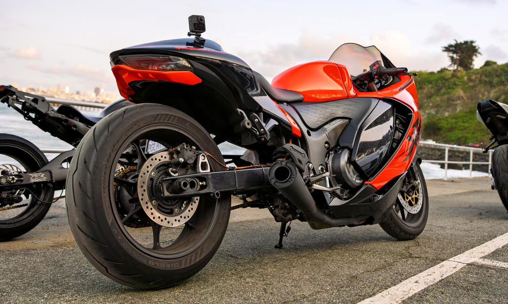 Brock's Performance ShortMeg 2 Full System 14" Muffler Suzuki Hayabusa (22-26) Black