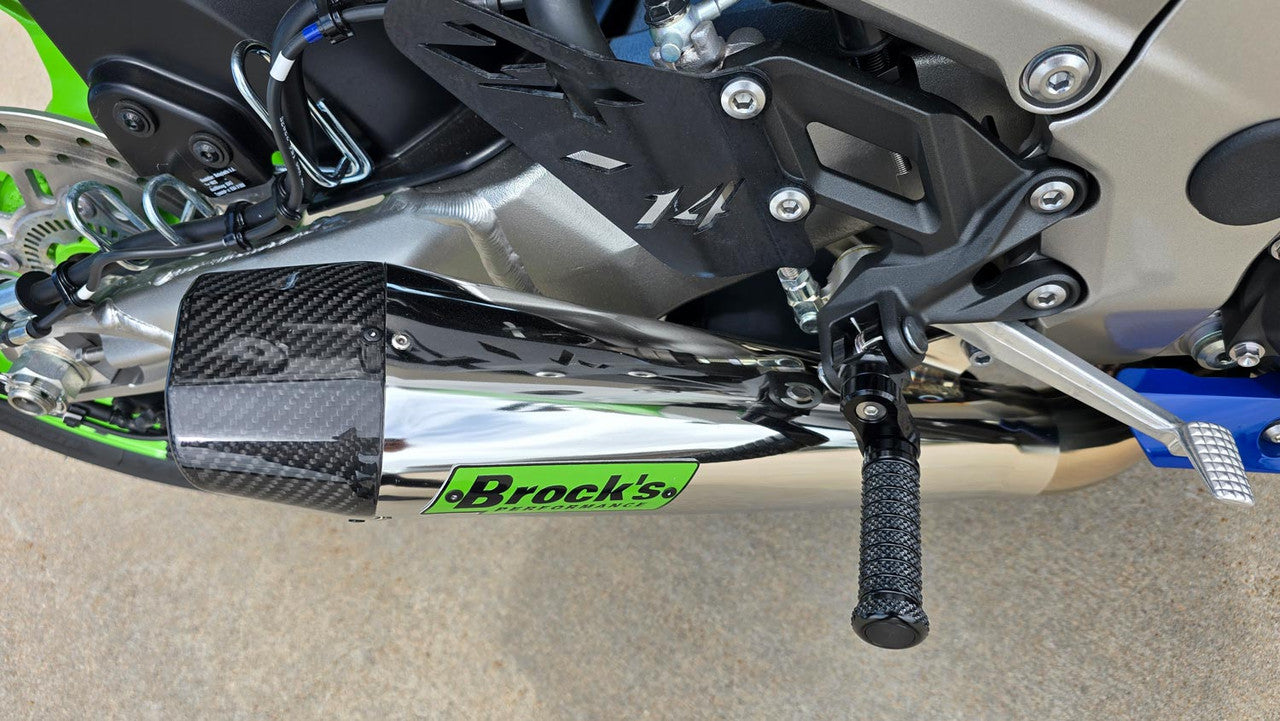 Brock's Performance Penta-Carbon Full System 15" Muffler (Polished) ZX-14R (12-25)