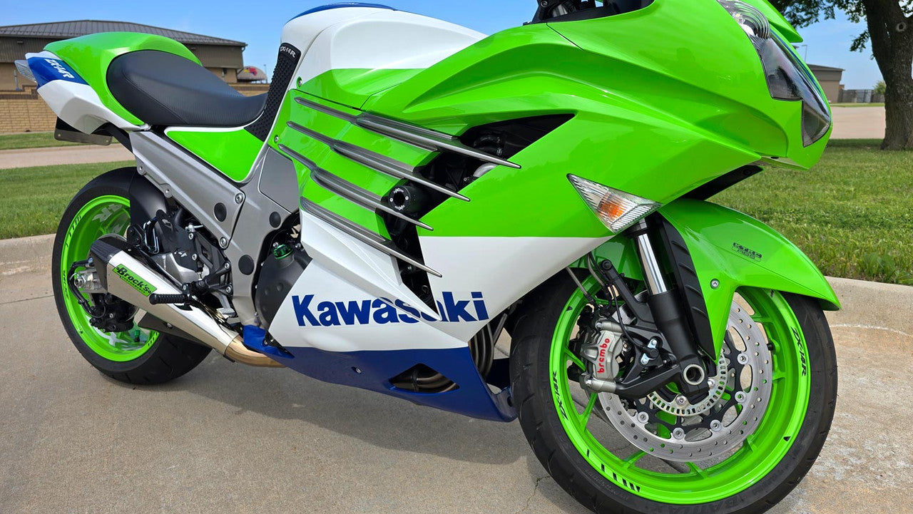 Brock's Performance Penta-Carbon Full System 15" Muffler (Polished) ZX-14R (12-25)