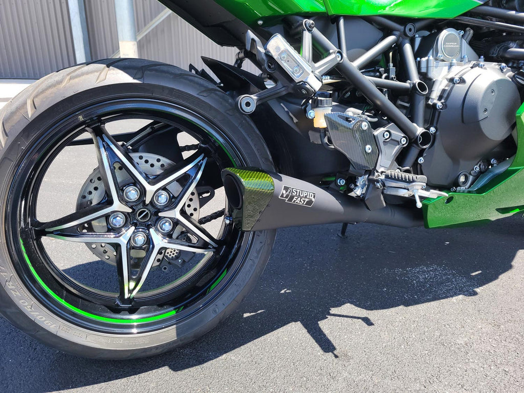 Brock's Performance Penta-Carbon Full System 15" Muffler (Black) Ninja H2 SX / SE / SE+ (18-26)