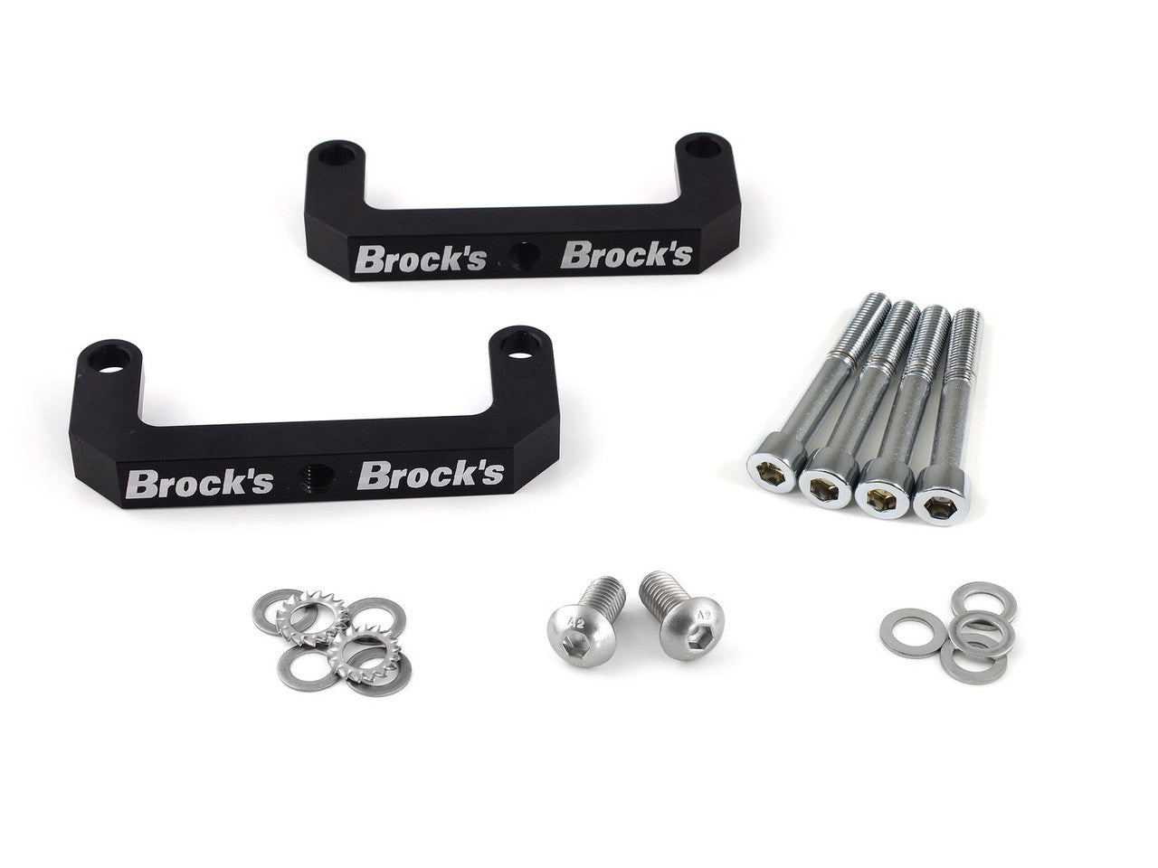 Brock's Performance Radial Mount Strap Bracket Kit ZX-14R (12-17), ZX-6R (07-19), ZX-636R (13-19), and Hayabusa (22-26)
