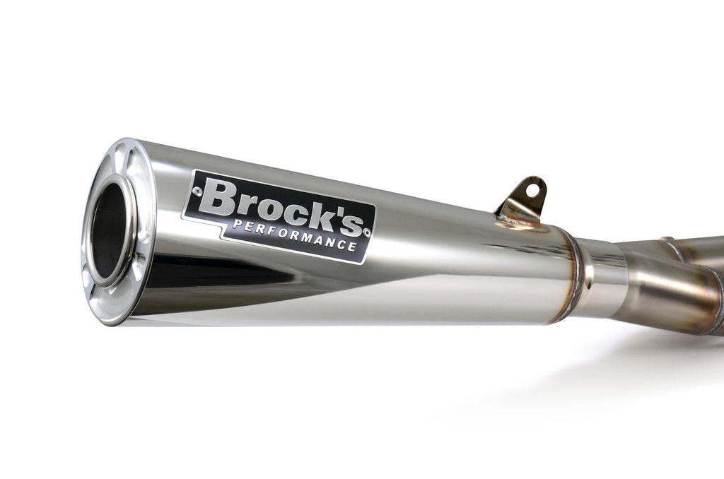 Brock's Performance ShortMeg 2 Full System 14" Muffler Suzuki Hayabusa (22-26) Polished