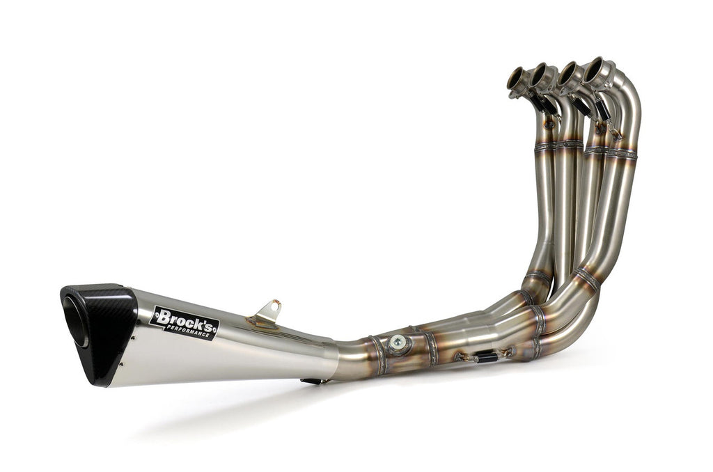 Brock's Performance Penta-Carbon Full System 15" Muffler (Polished) ZX-10R/RR (21-26)