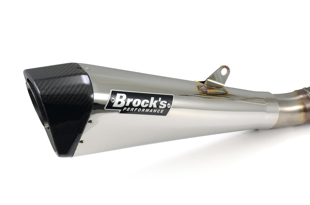 Brock's Performance Penta-Carbon Full System 15" Muffler (Polished) ZX-10R/RR (21-26)