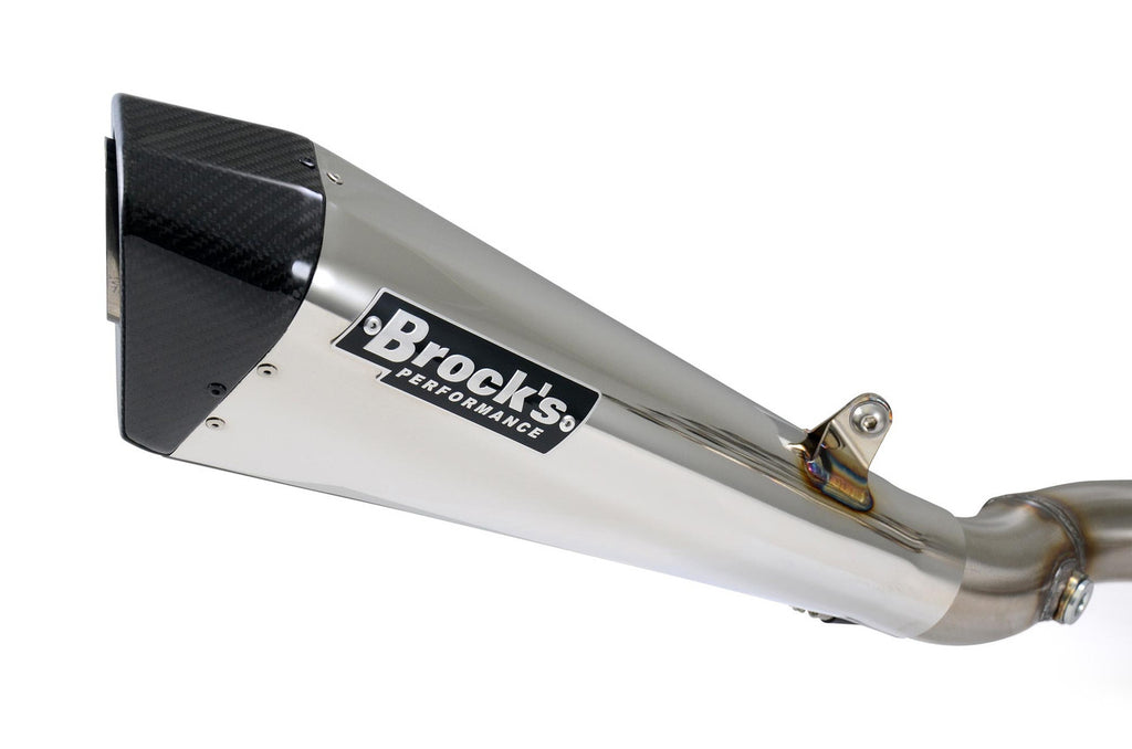 Brock's Performance Penta-Carbon Full System 15" Muffler (Polished) GSX-R1000 (09-16)
