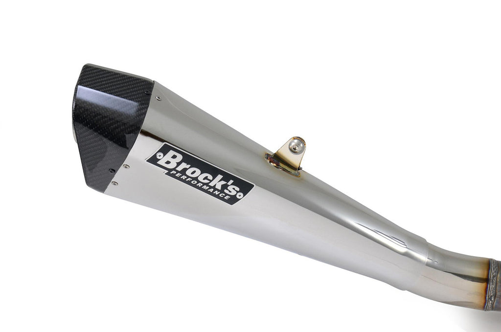 Brock's Performance Penta-Carbon Full System 15" Muffler (Polished) ZX-6R (09-26)
