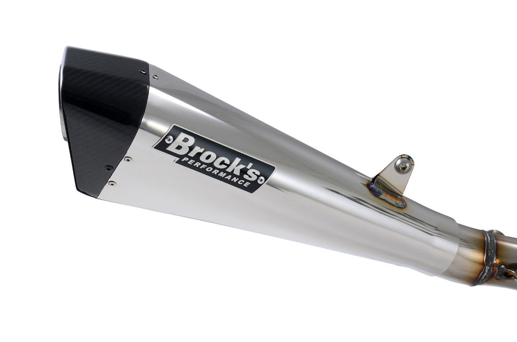 Brock's Performance Penta-Carbon Full System 15" Muffler (Polished) GSX-R1000 (07-08)