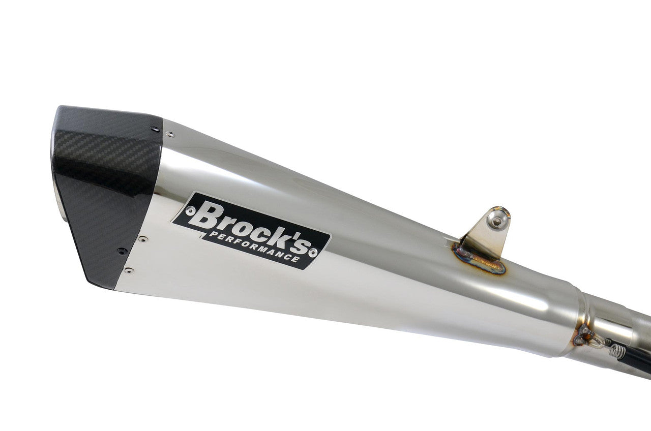 Brock's Performance Penta-Carbon Full System 15" Muffler (Polished) GSX-R1000 (05-06)