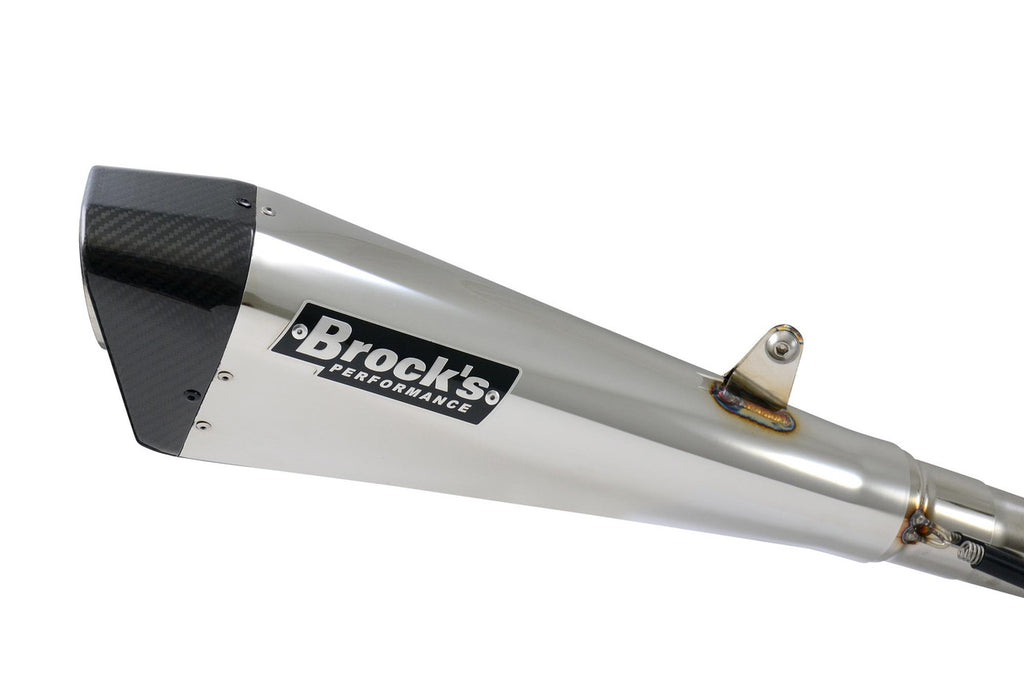 Brock's Performance Penta-Carbon Full System 15" Muffler (Polished) GSX-R1000 (05-06)