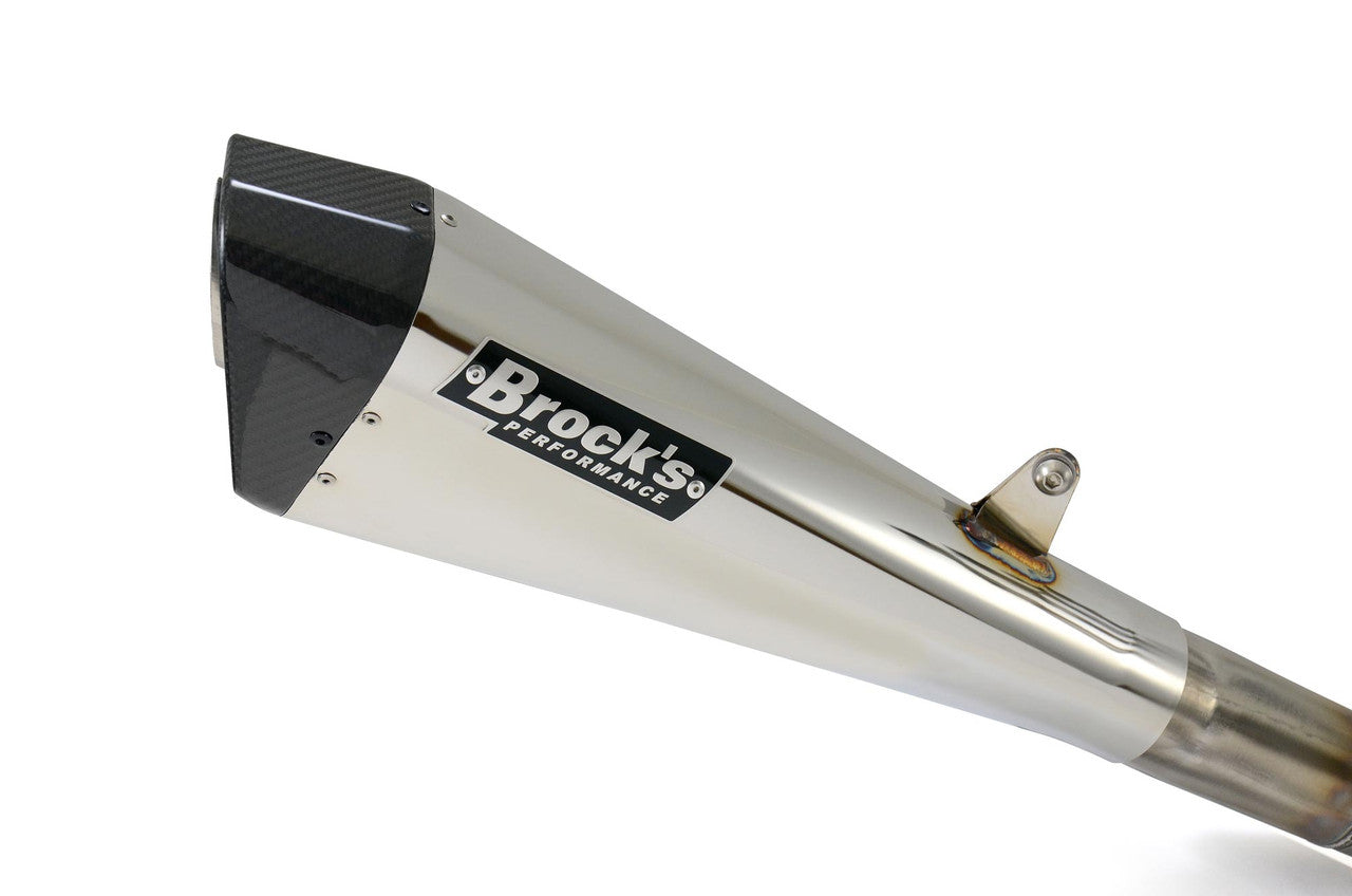 Brock's Performance Penta-Carbon Full System 15" Muffler (Polished) ZX-10R (11-15)