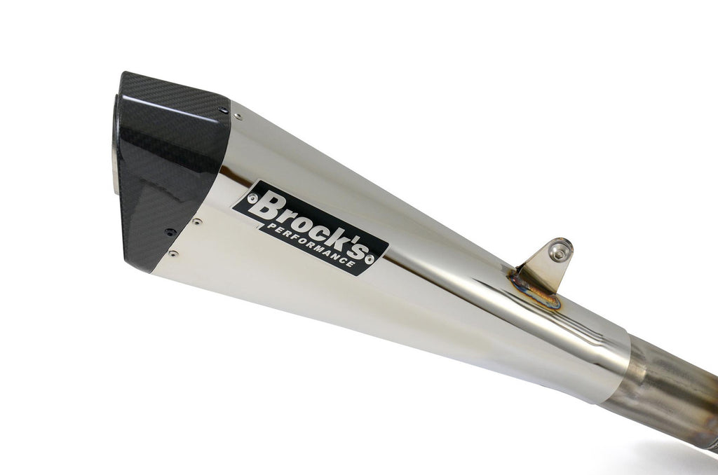 Brock's Performance Penta-Carbon Full System 15" Muffler (Polished) ZX-10R (11-15)