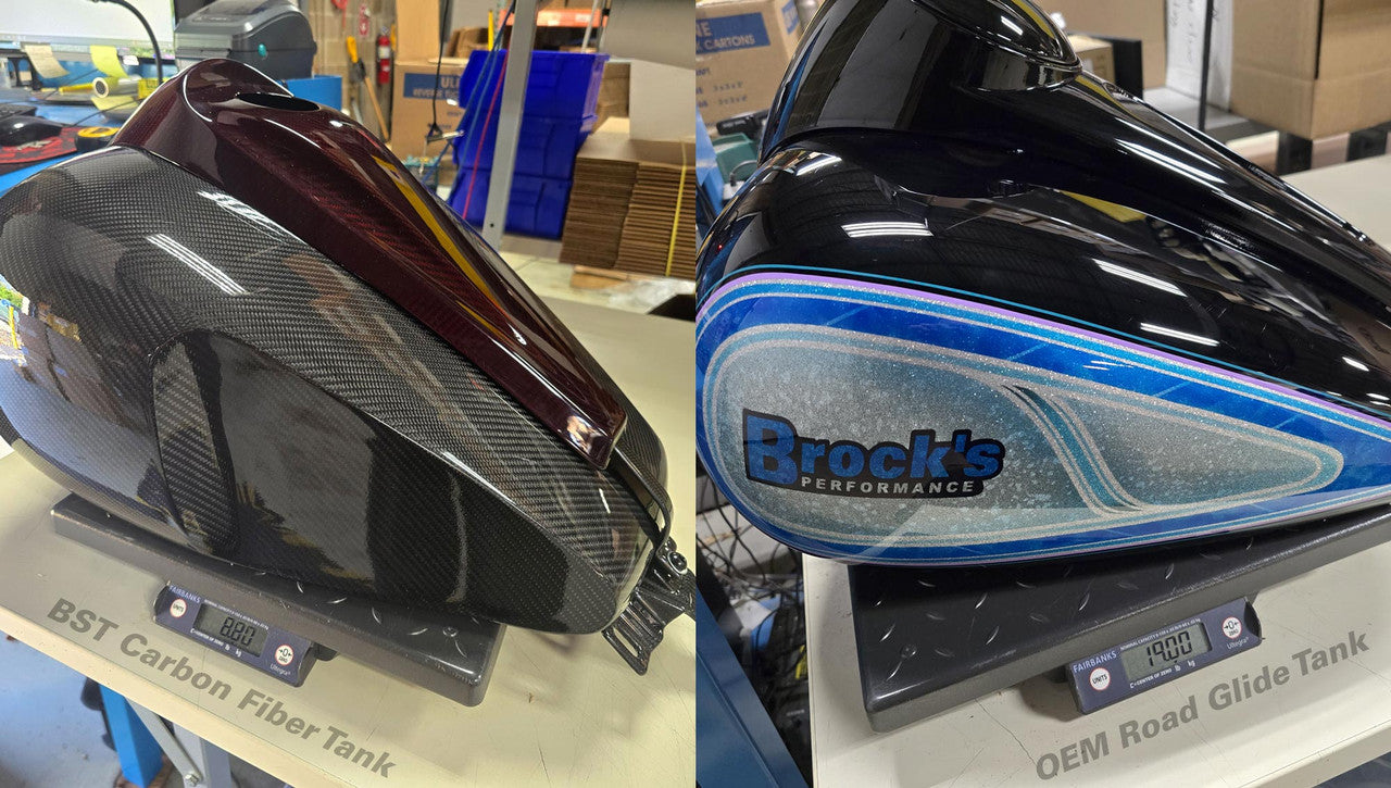 Brock's Performance BST Carbon Fiber Fuel Tank Forged Fusion - Harley Touring (08-23)