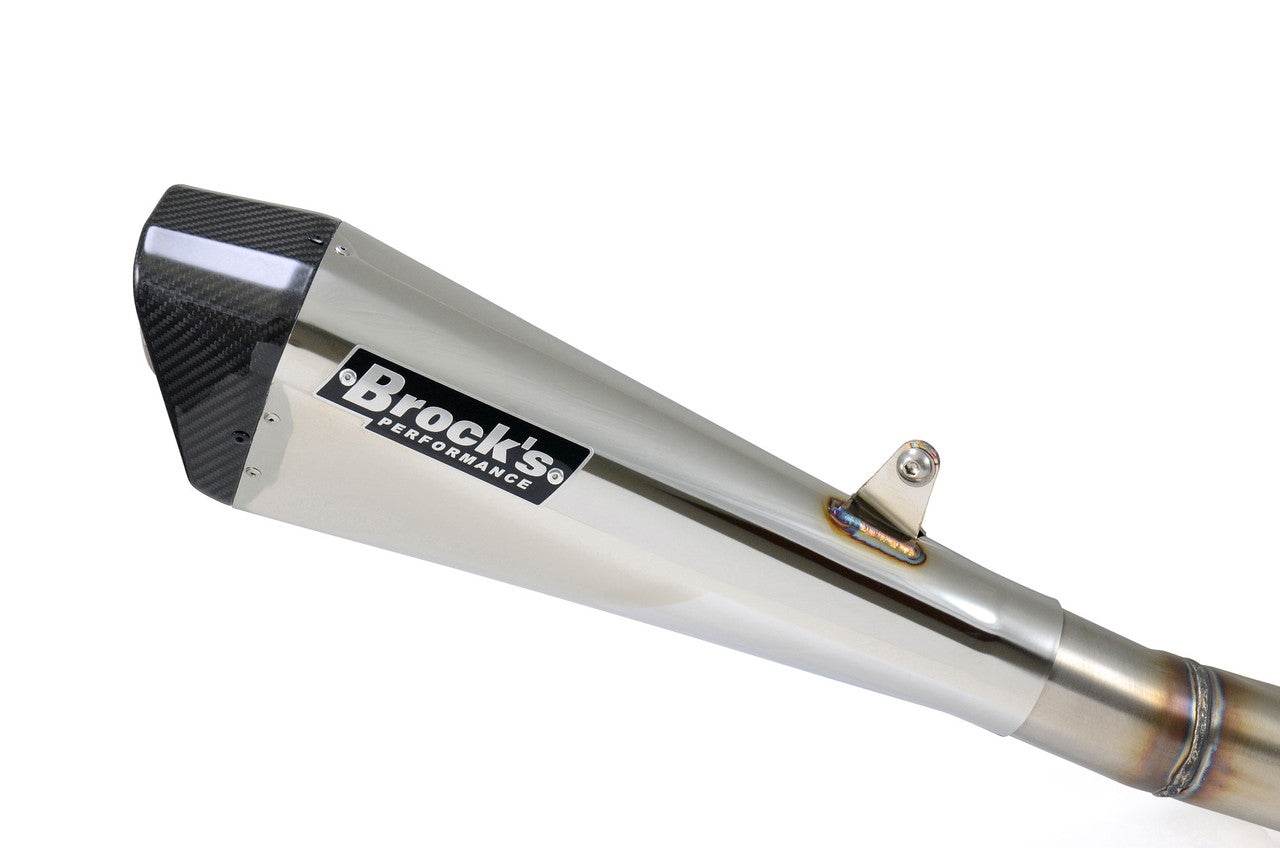 Brock's Performance Penta-Carbon Full System 15" Muffler (Polished) B-King (08-11)