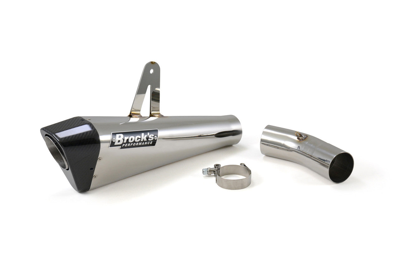Brock's Performance Single Penta-Carbon Slip-On System (Polished) H2 SX / SE / SE+ (18-21)