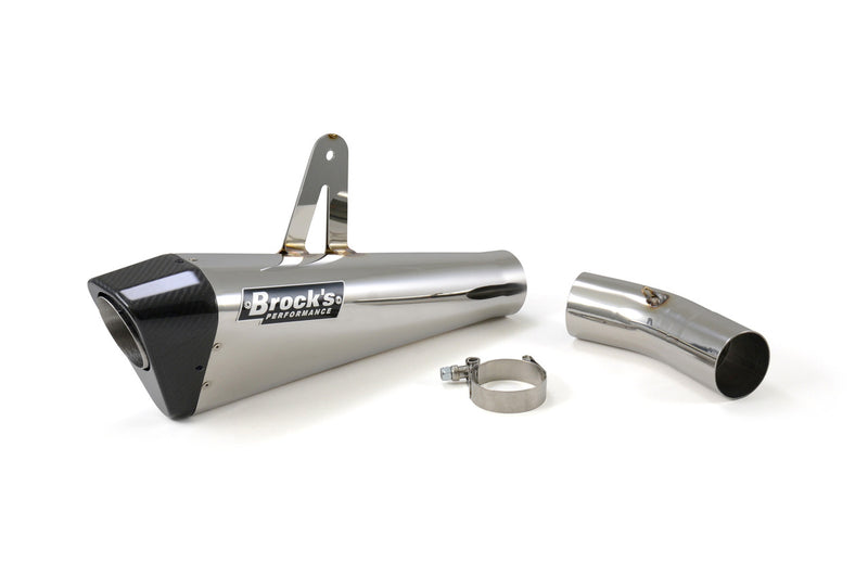 Brock's Performance Single Penta-Carbon Slip-On System (Polished) H2 SX / SE / SE+ (18-21)