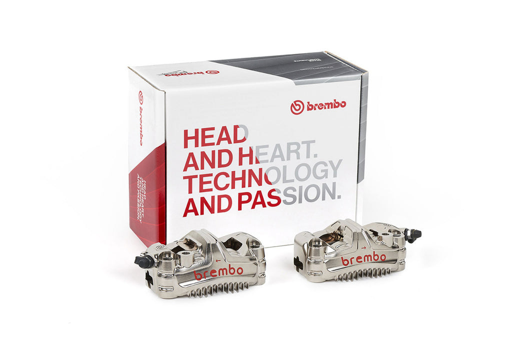 Brock's Performance Brembo GP4-MS Front Caliper Set (108mm Radial) Billet Aluminum