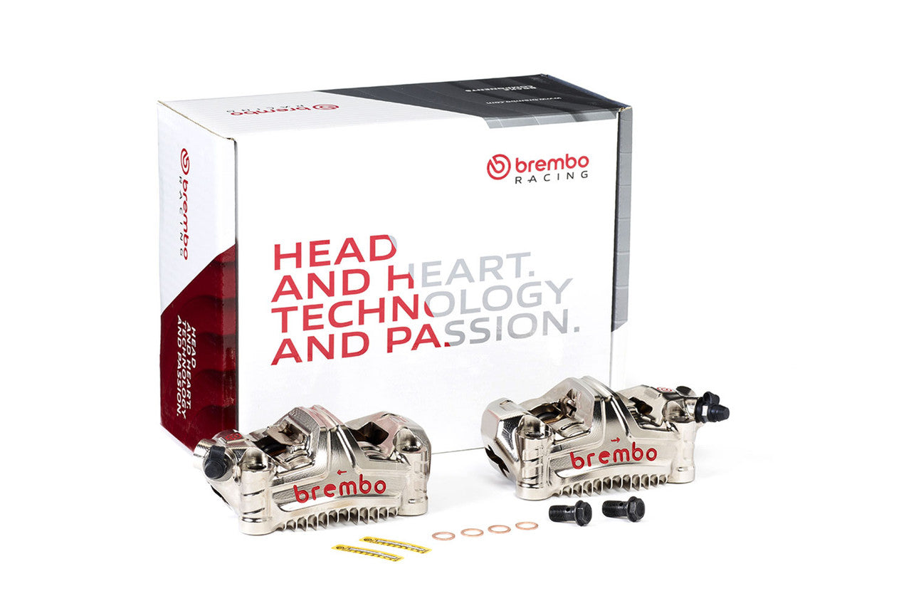 Brock's Performance Brembo GP4-MS Front Caliper Set (100mm Radial) Billet Aluminum