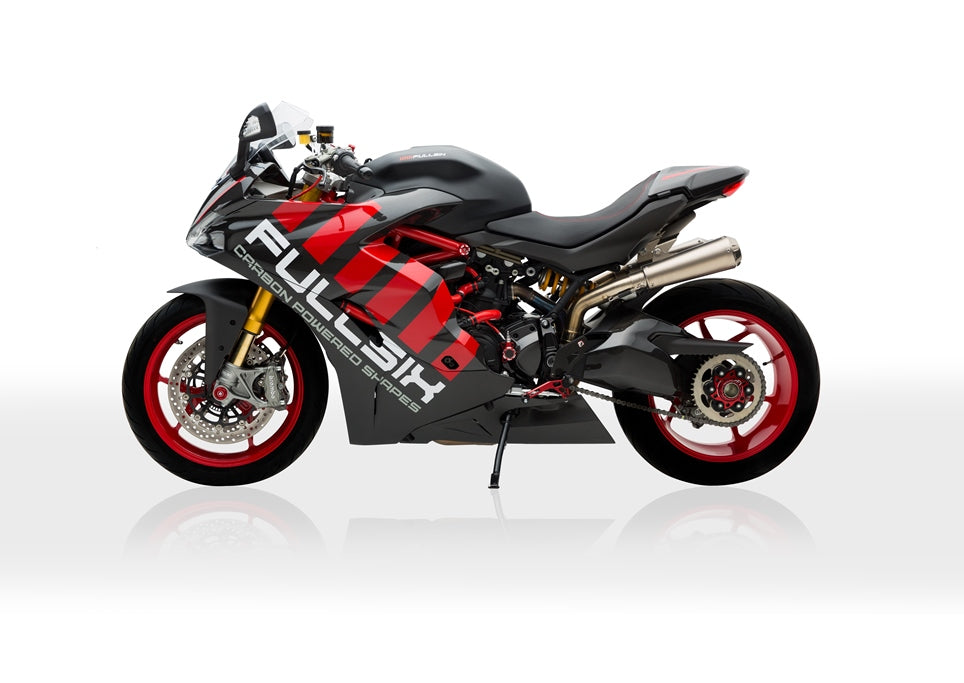 Fullsix Carbon Fairing Side Panel - Upper Left Extension - Ducati Super Sport
