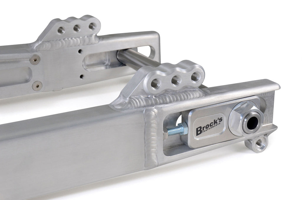 Brock's Performance Long ATTACK™ Swingarm Extended 4"-8" (Burnished) for H-D Touring Models (09-26)
