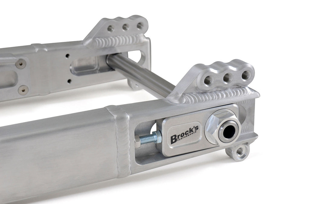 Brock's Performance Short ATTACK™ Swingarm Extended 0"-4" (Burnished) for H-D Touring Models (09-26)