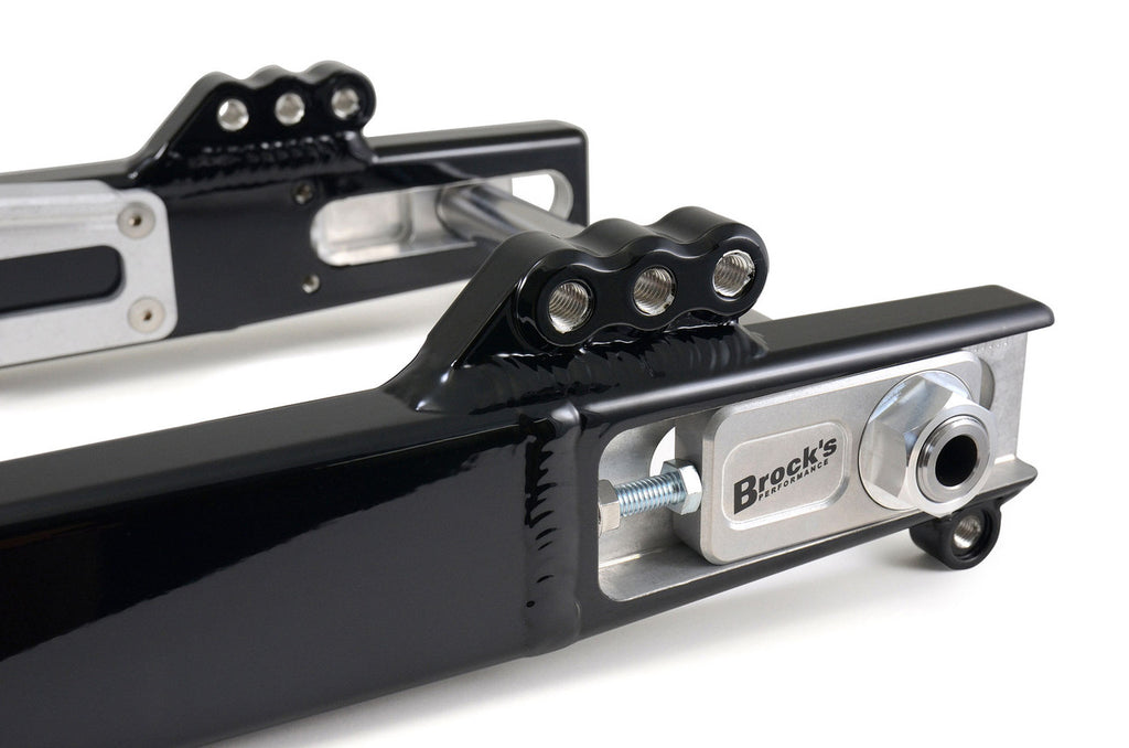 Brock's Performance Long ATTACK™ Swingarm Extended 4"-8" (Black) for H-D Touring Models (09-26)