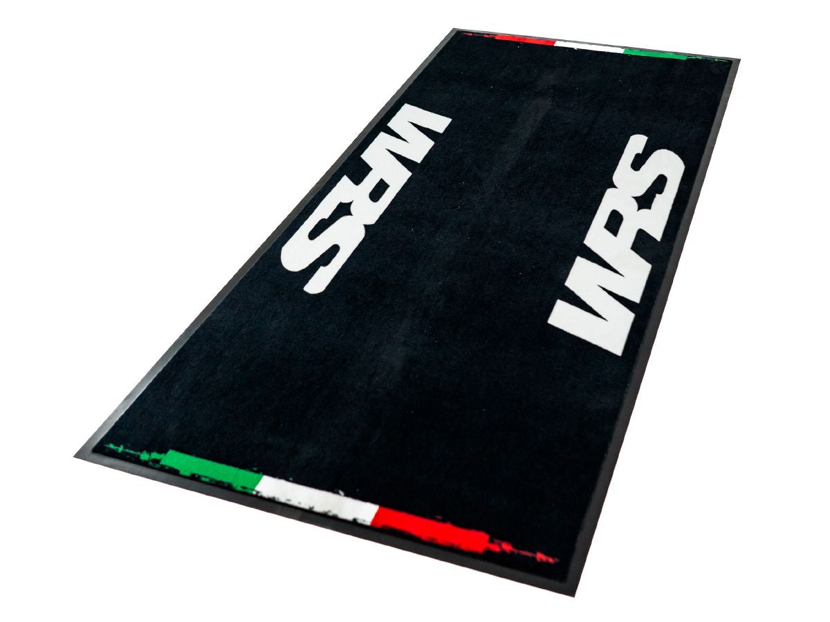 WRS Original WRS Rectangular Motorcycle Carpet With Logo And Italian Flag