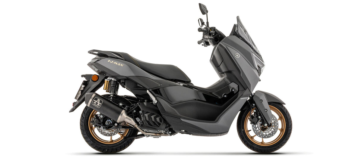 Arrow Racing Full System with Urban Aluminium "Dark" Slip On with "Dark"steel End Cap