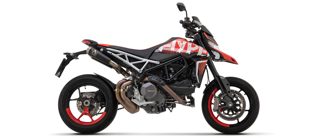 Arrow Pro-Race Nichrom "Dark" Slip Ons (Right & Left) - Ducati Hypermotard 950/Hypermotard 950 SP