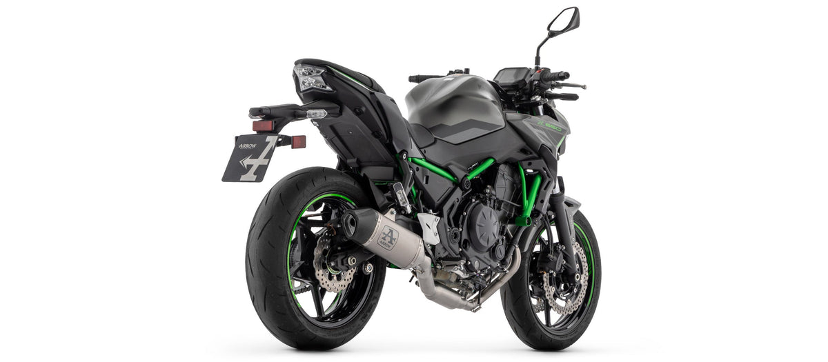 Arrow Homologated Full System with Veloce Titanium Slip On - Kawasaki Z650/Z650S