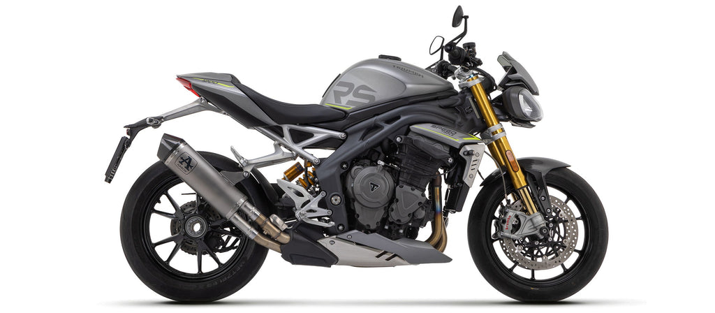 Arrow Race-Tech Titanium Slip On with Carbon End Cap - Triumph Speed Triple/Speed Triple RS