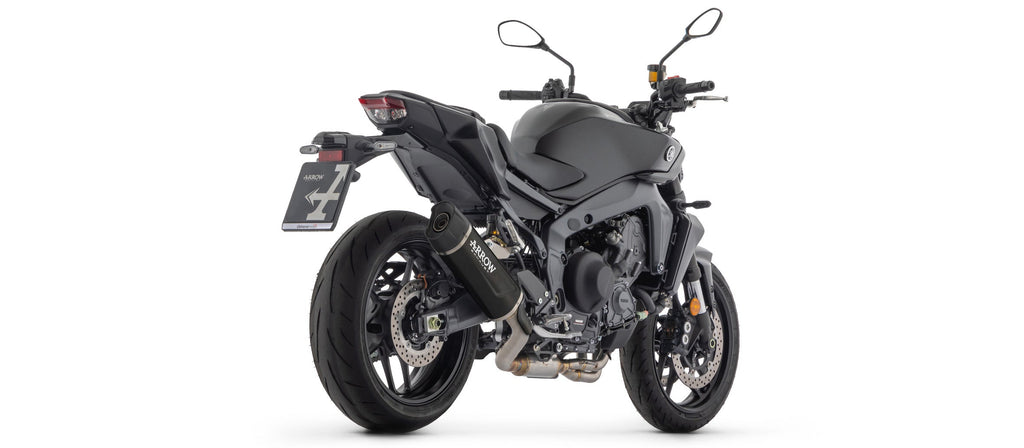 Arrow Homologated Full System with Indy Race EVO Aluminium "Dark" Slip On - Yamaha MT-09 / 09 SP/FZ-09 [EU MT-09]
