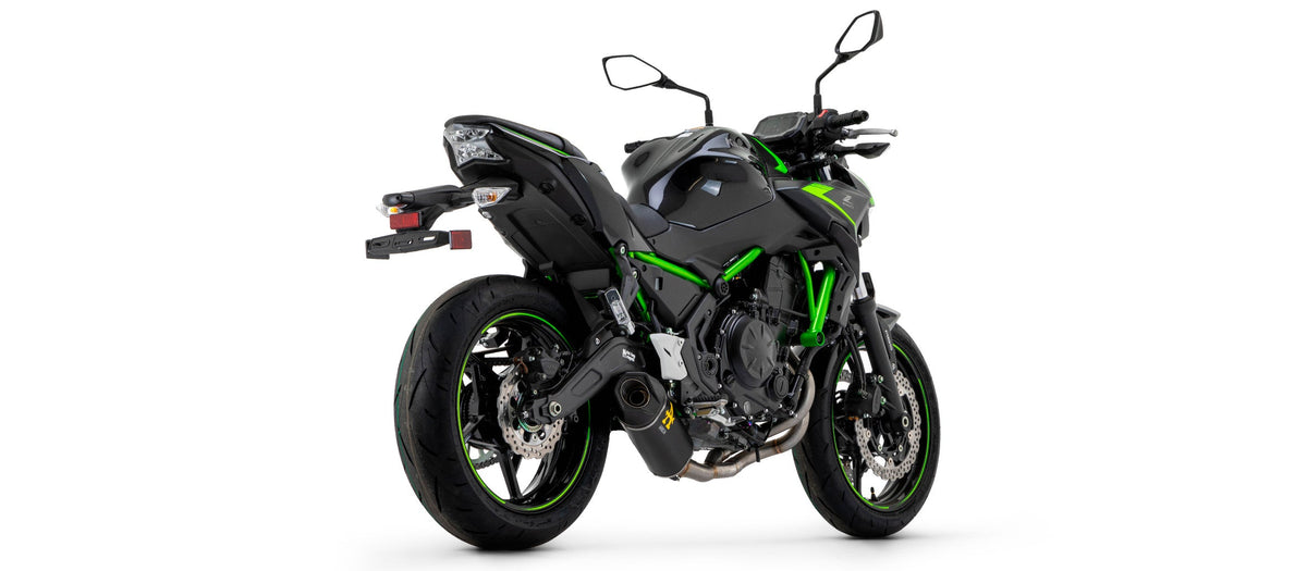 Arrow Indy Race Aluminium "Dark" Full System with Carbon End Cap - Kawasaki Z650/EX650 Ninja 650