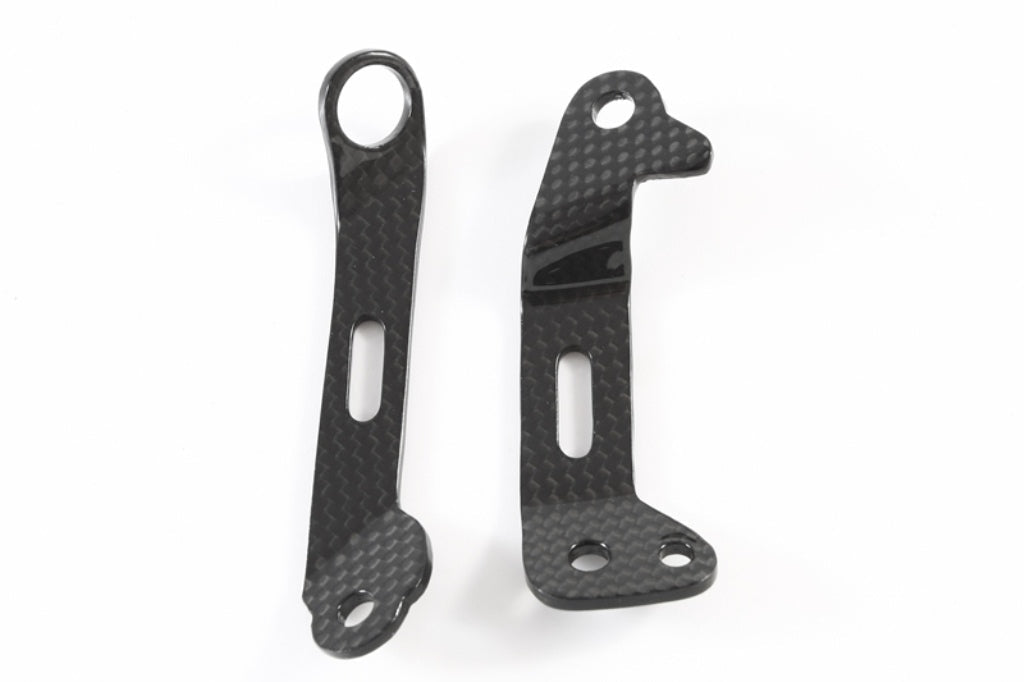 Fullsix Carbon Brake and Clutch Reservoir Mounts - Set - Ducati Panigale R/Panigale V2