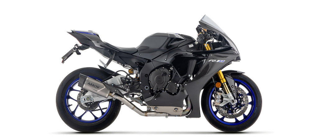 Arrow Indy Race EVO Titanium Slip On with Carbon End Cap - Yamaha YZF-R1/YZF-R1 / M